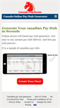 Mobile Screenshot of canadapaystubs.com